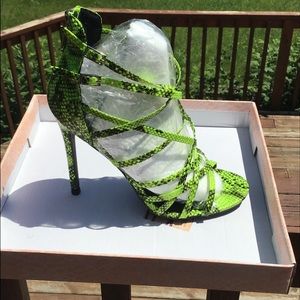 Cape Robbin snake print heels